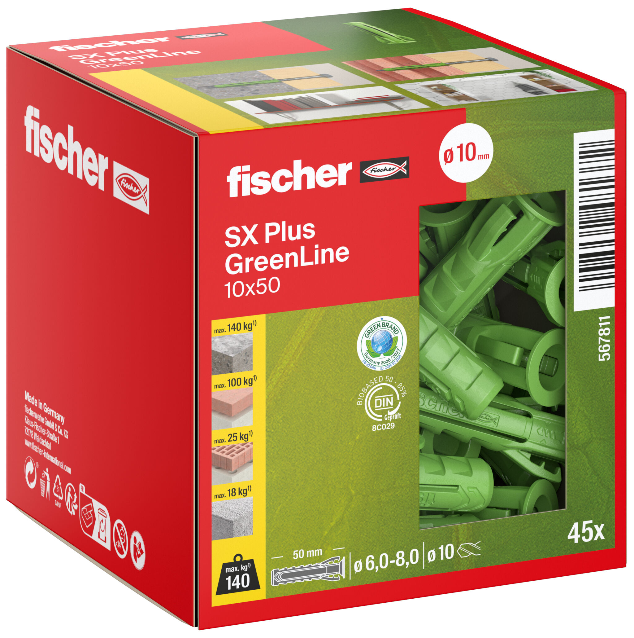 Packaging: "4방향 팽창 SX Plus Green 10 x 50"