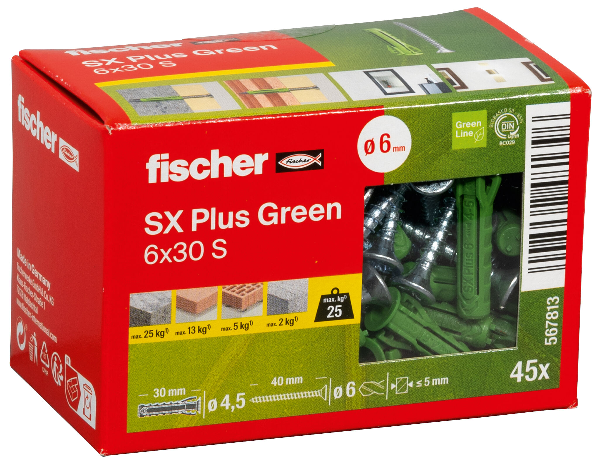 Packaging: "4방향 팽창 SX Plus Green 6 x 30 S"