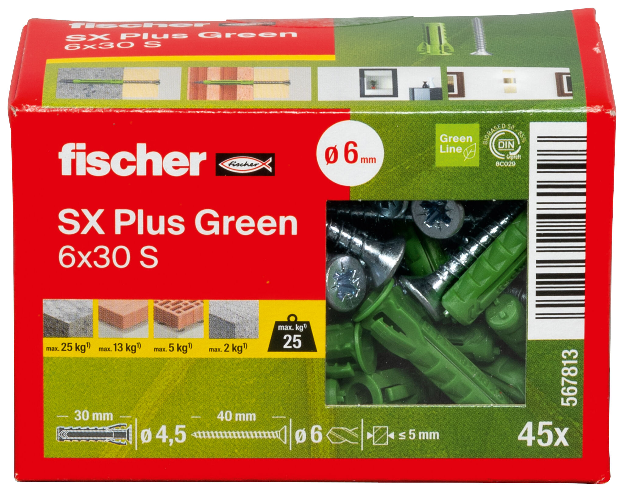 Packaging: "4방향 팽창 SX Plus Green 6 x 30 S"