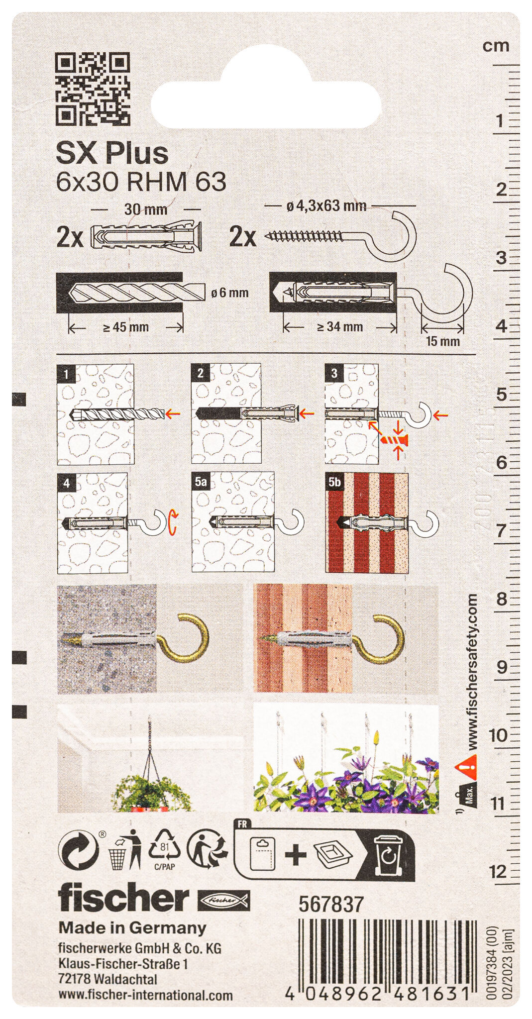 Packaging: "Taco SX PLUS 6x30 RHM 63 uds NV (sustituye a esta referencia 90905)"