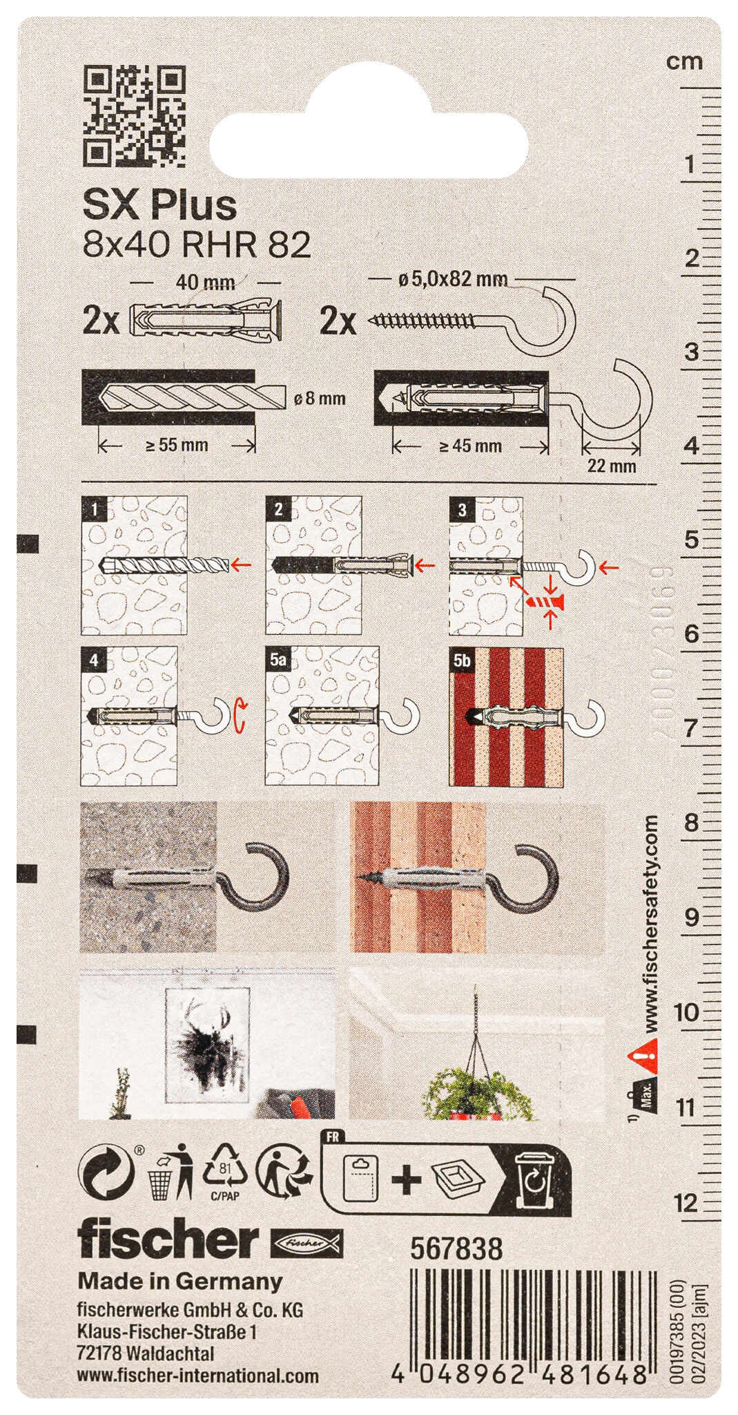 Packaging: "Taco SX PLUS 8x40 RHR 82 uds NV (sustituye a esta referencia 90906)"