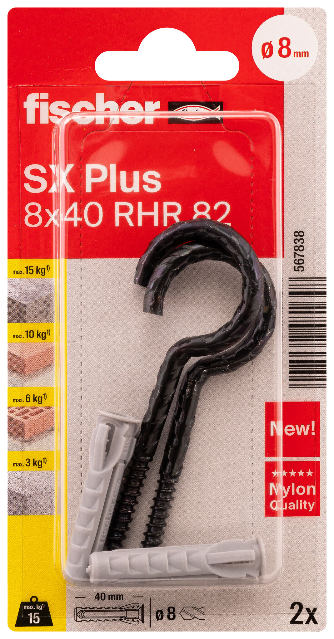 Packaging: "Taco SX PLUS 8x40 RHR 82 uds NV (sustituye a esta referencia 90906)"