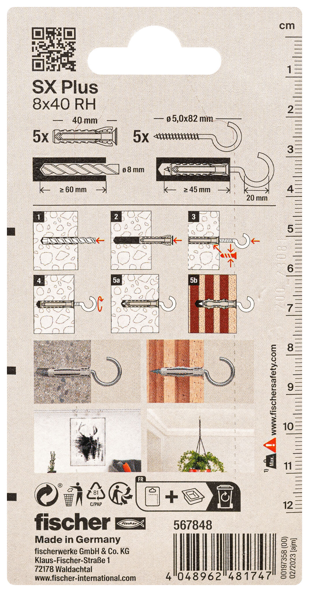Packaging: "4방향 팽창 SX Plus 8 x 40 RH K"