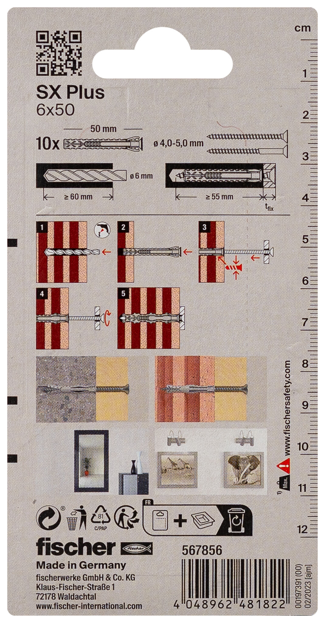 Packaging: "4방향 팽창 SX Plus 6 x 50 K"