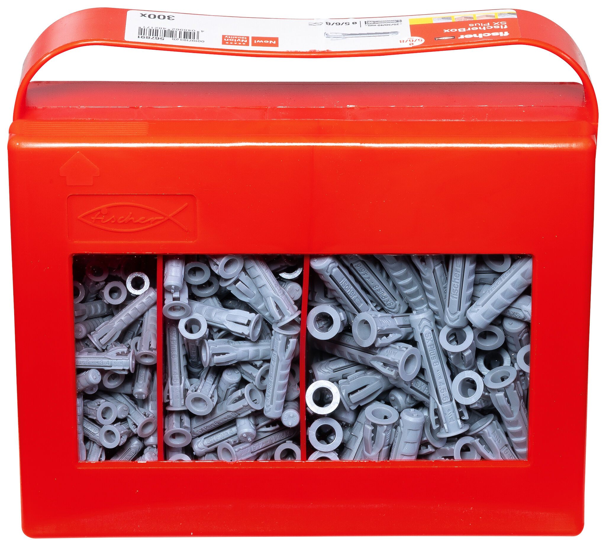 Packaging: "fischer Box plug SX Plus 5,6 en 8"