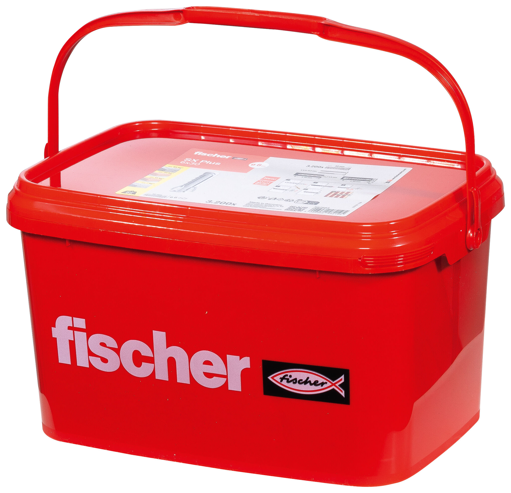 Verpackung: "fischer Spreizdübel SX Plus 6 x 30 im Eimer"