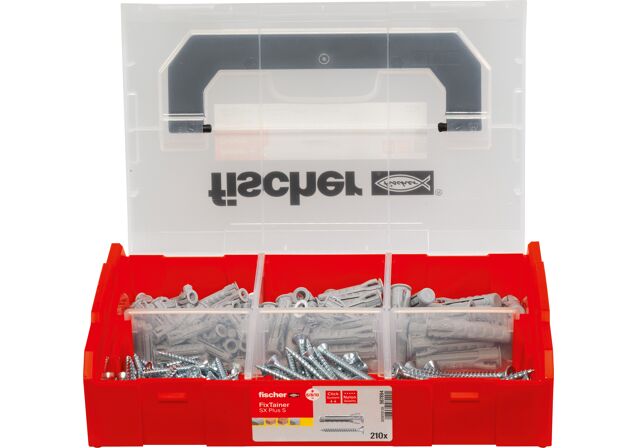 Product Picture: "fischer FixTainer - Expansion plug SX Plus 6,8,10 S with screws"
