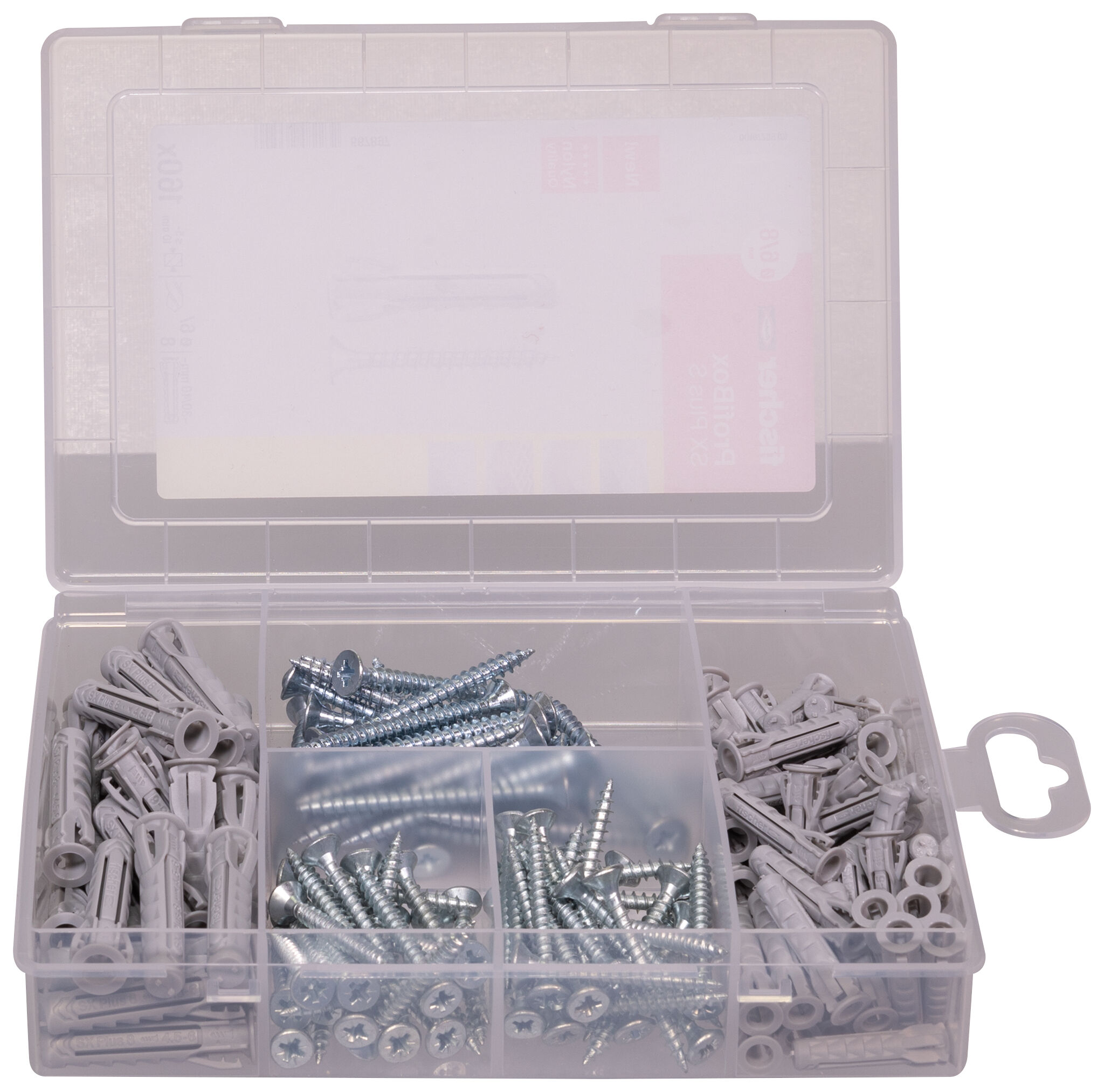 Produktbild: "fischer Profi-Box Spreizdübel SX Plus + Schraube (160 Teile)"