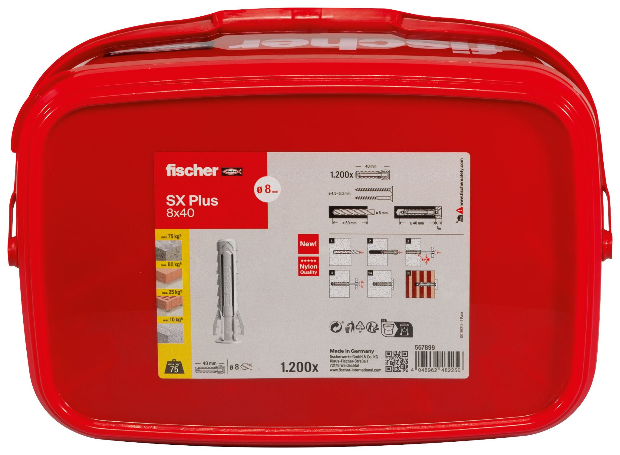 Packaging: "Chevilles à expansion SX Plus 8 x 40"