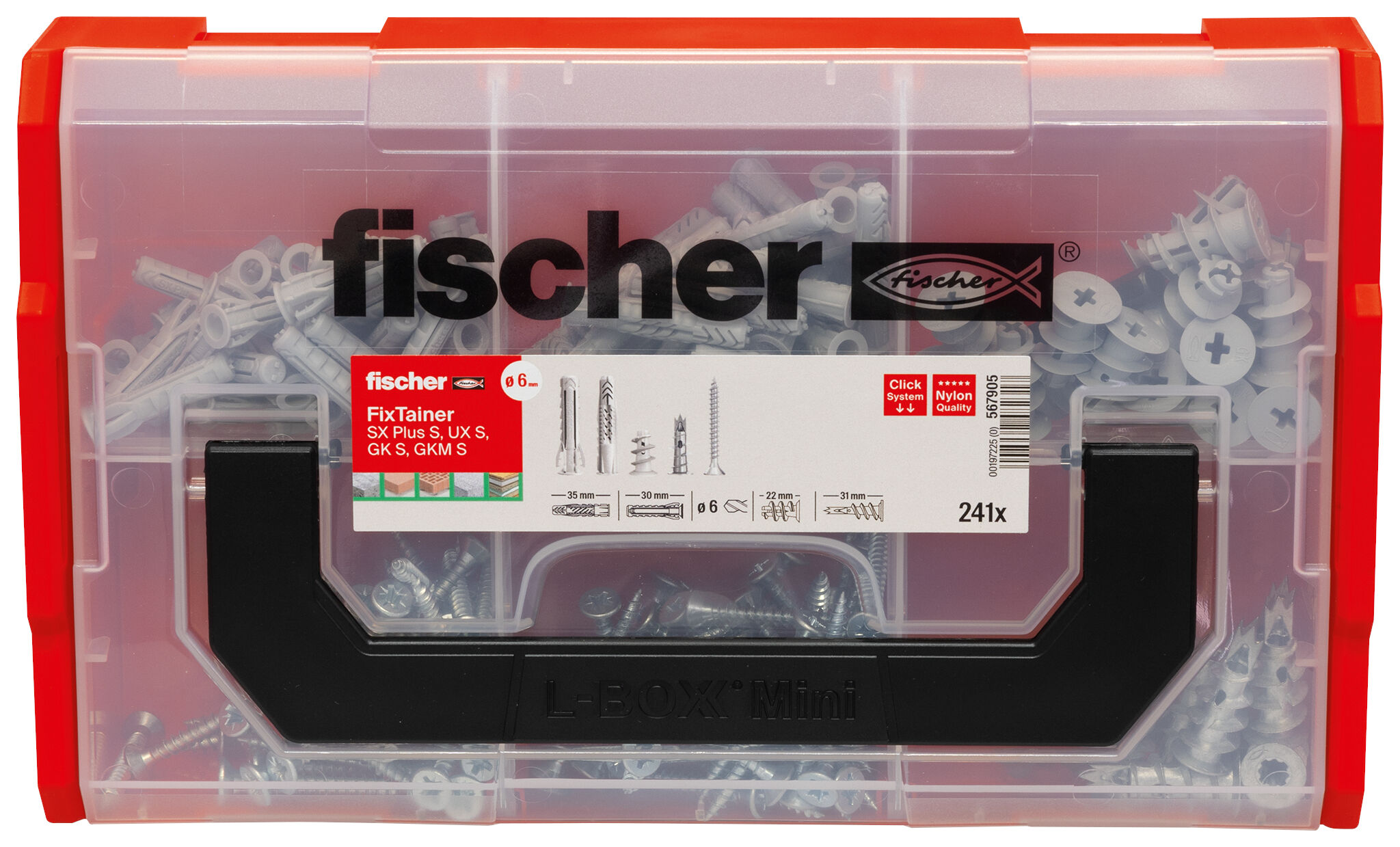 Confezione: "FixTainer SX Plus UX GK con viti"