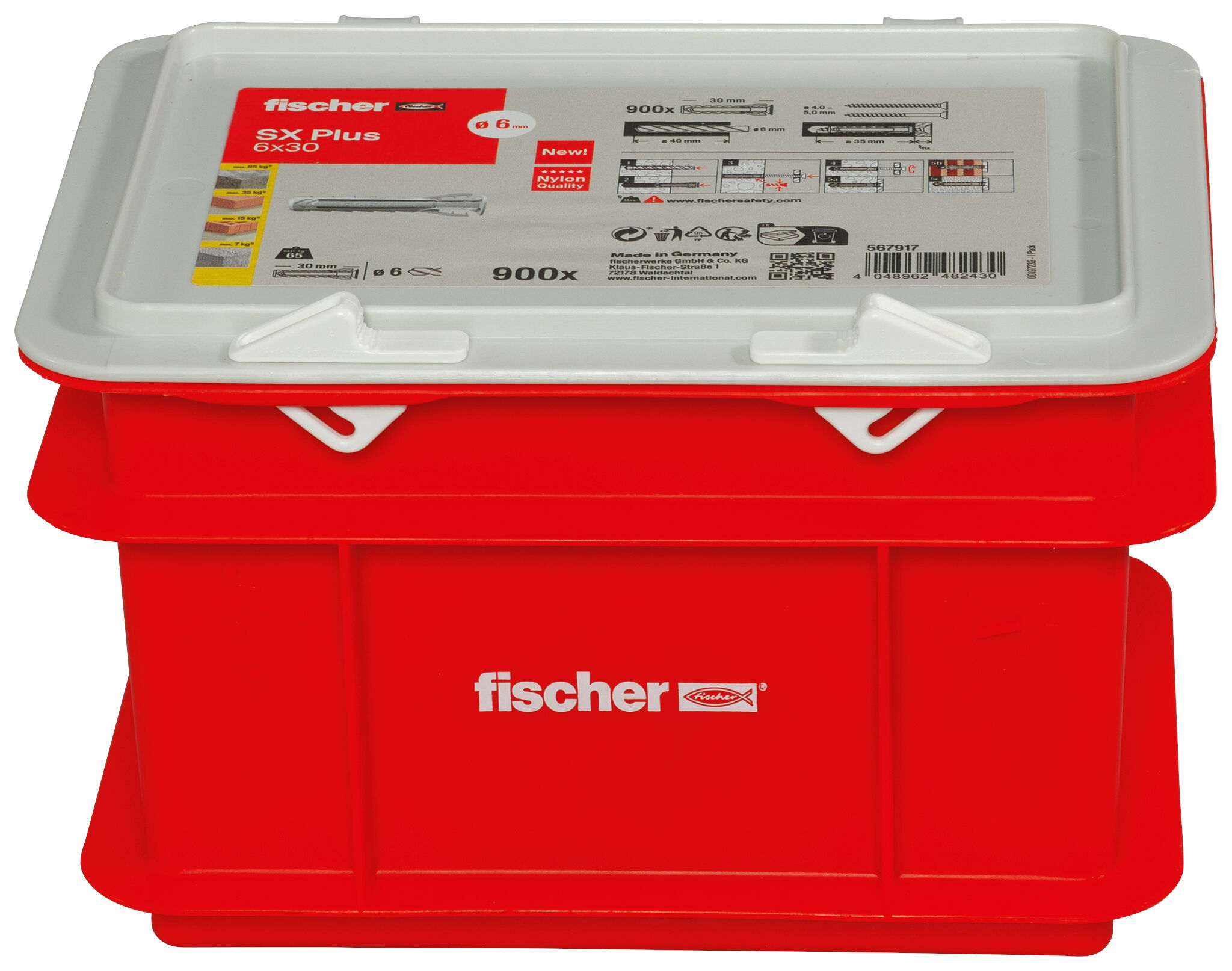Packaging: "fischer plug SX Plus 6 x 30 box"