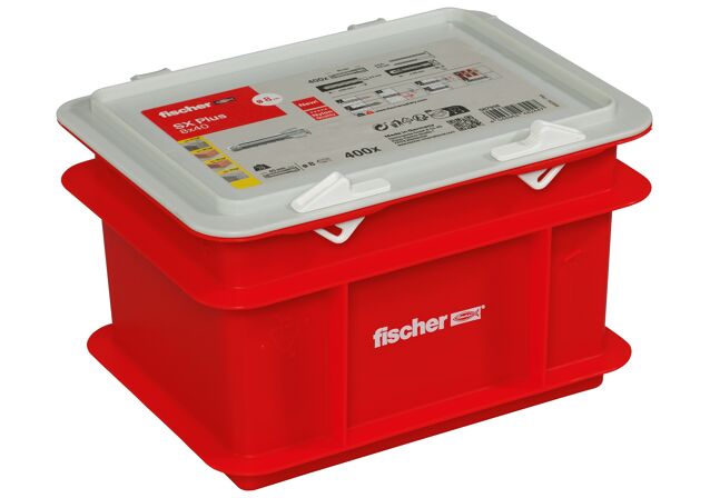 Packaging: "Chevilles à expansion SX Plus 8 x 40 Box"