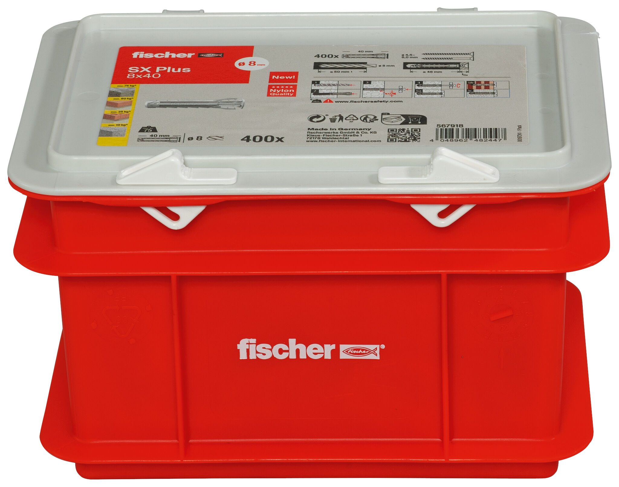 Packaging: "fischer Expansion plug SX Plus 8 x 40"