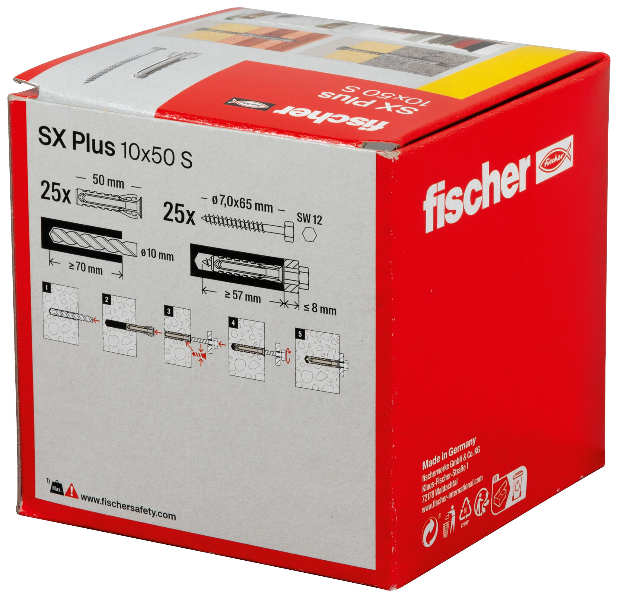 Packaging: "SX Plus 10 x 50 S"