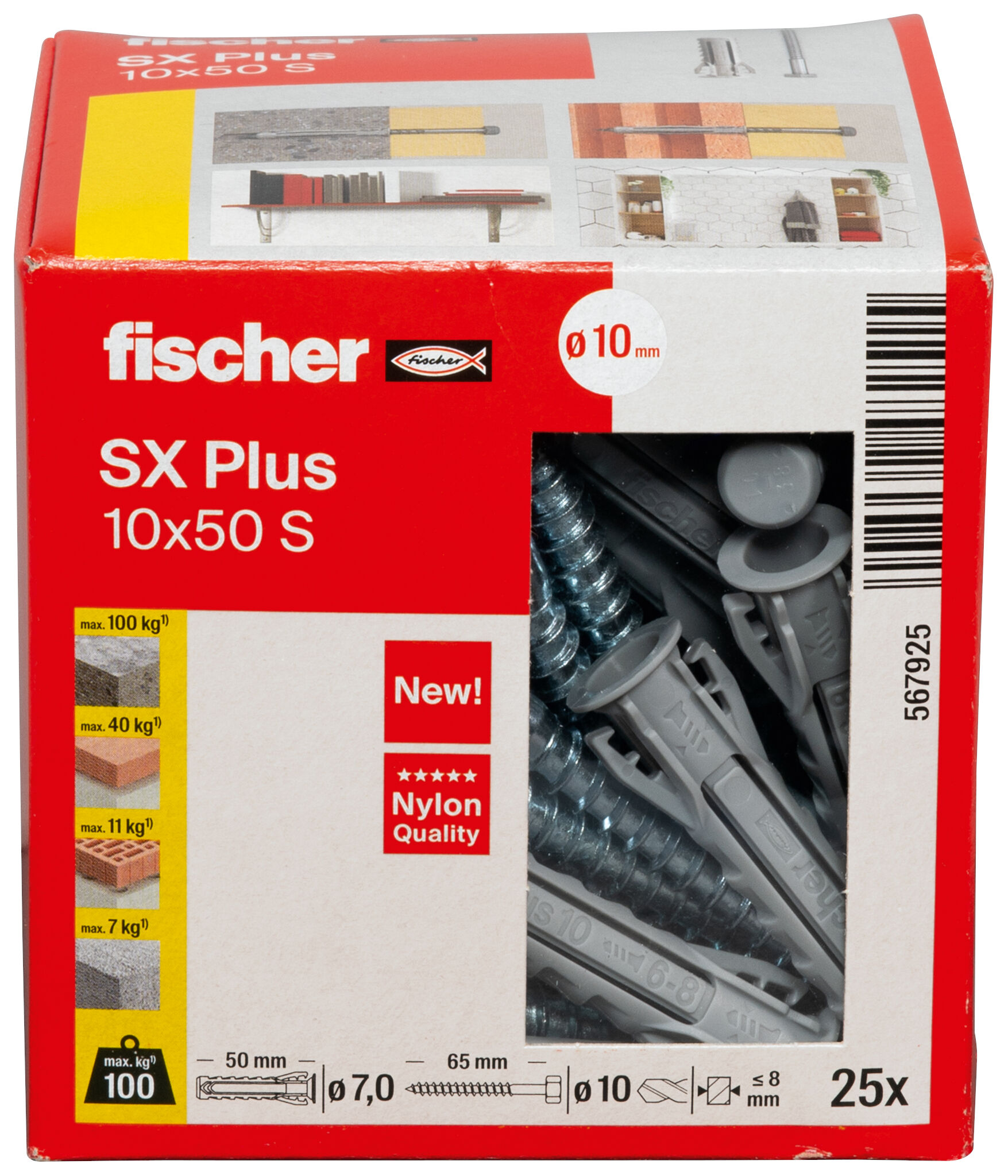 Packaging: "SX Plus 10 x 50 S"