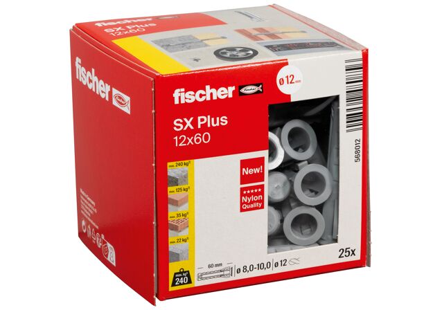 Packaging: "fischer SX Plus 12x60 Βύσμα"
