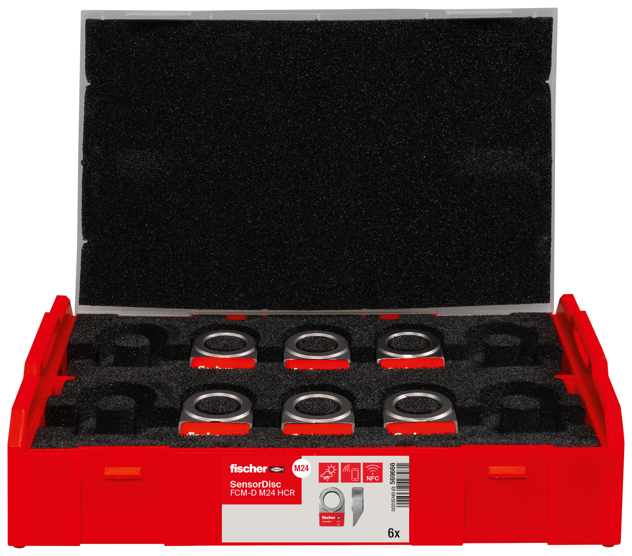 Product Picture: "fischer SensorDisc FCM-D M24 HCR 6P highly corrosion-resistant steel"