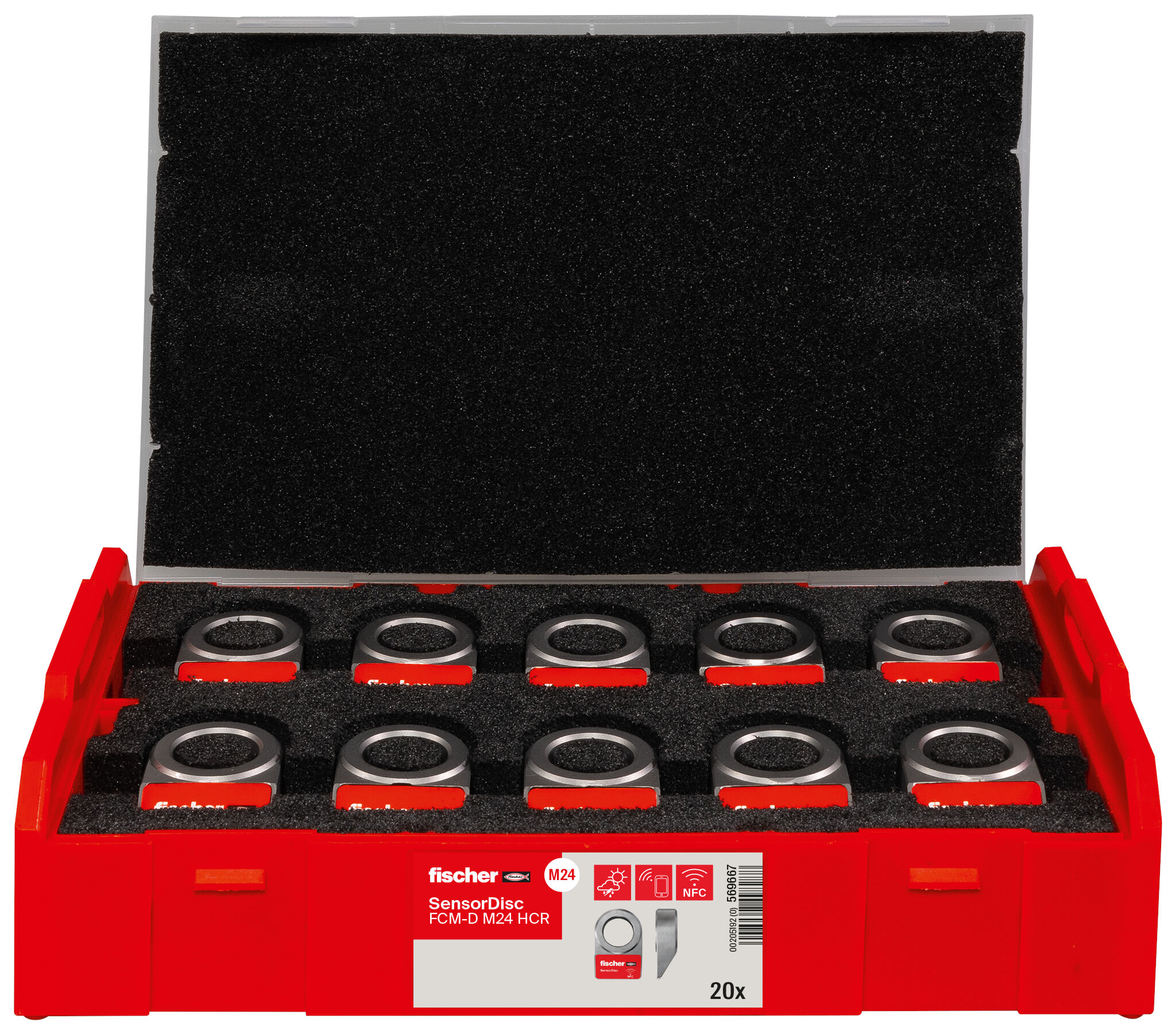 Product Picture: "fischer SensorDisc FCM-D M24 HCR 20P highly corrosion-resistant steel"