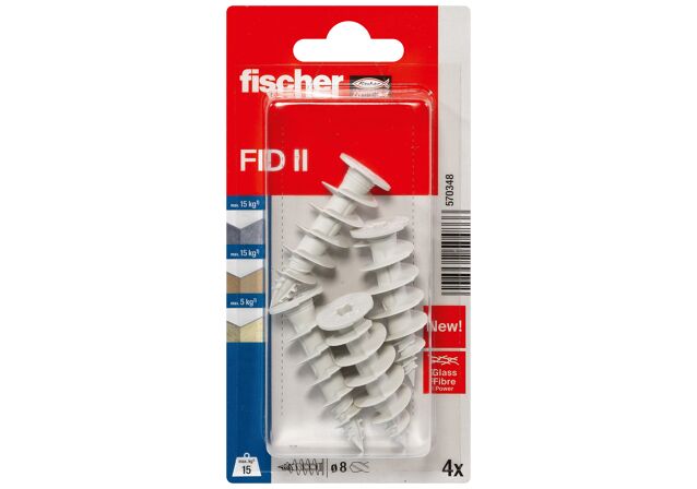 Verpackung: "fischer Dämmstoffdübel FID II"