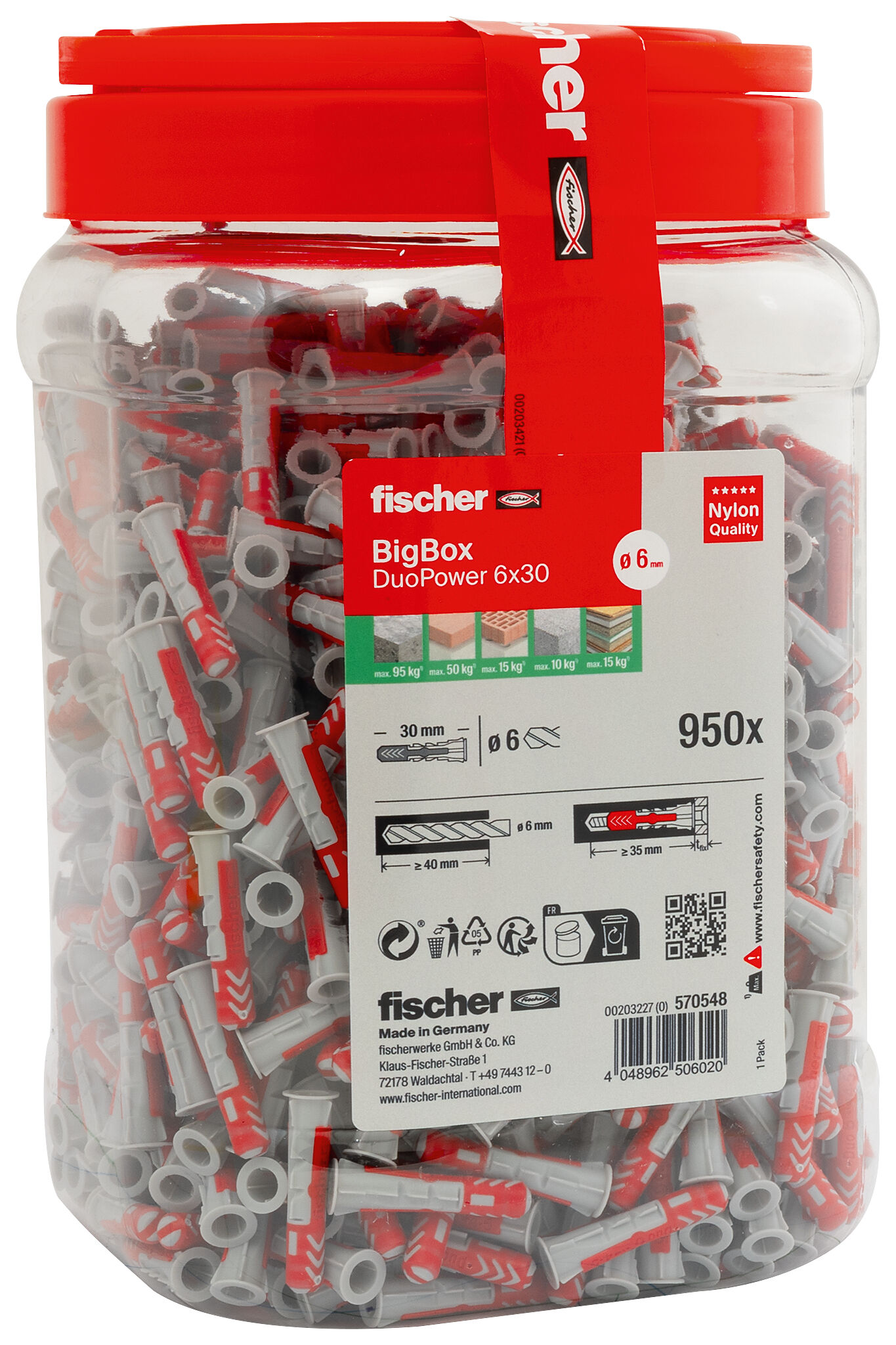Produktbild: "fischer DuoPower 6 x 30"