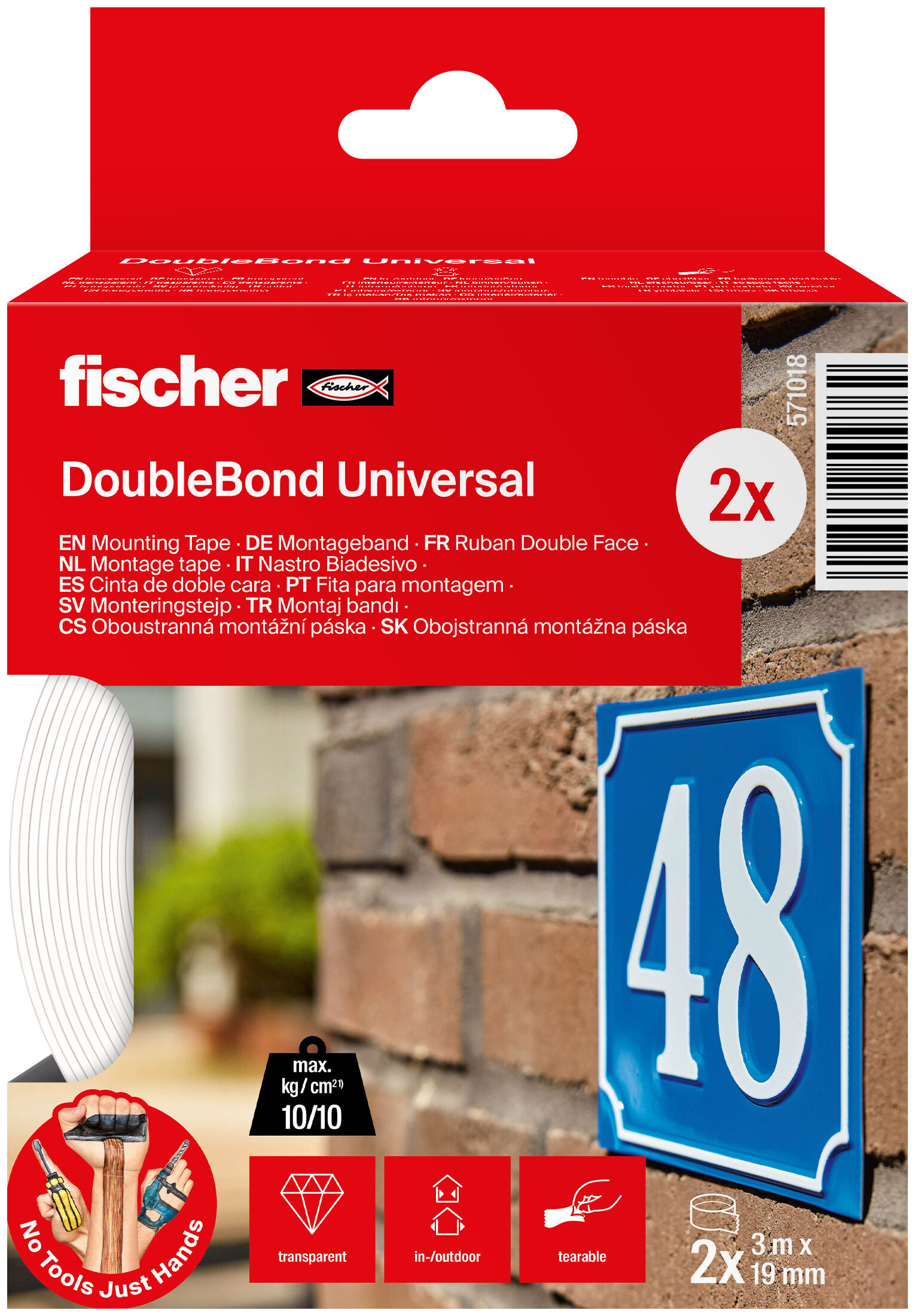 Packaging: "VMVO Ruban double face"