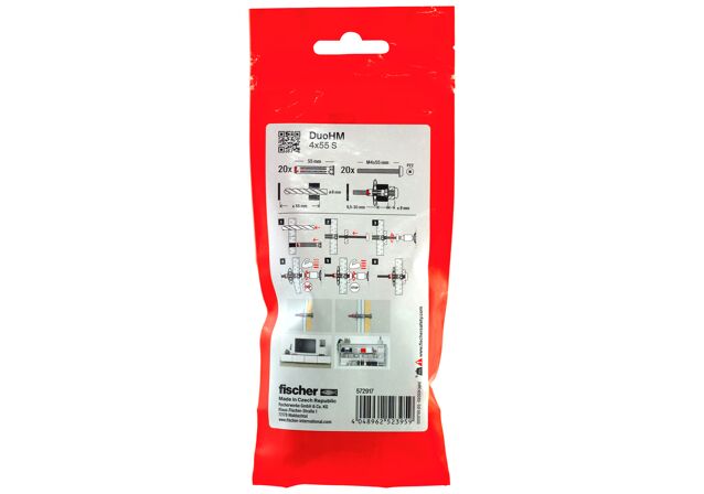 Confezione: "DuoHM 4x5 S tassello con vite impronta PZ"