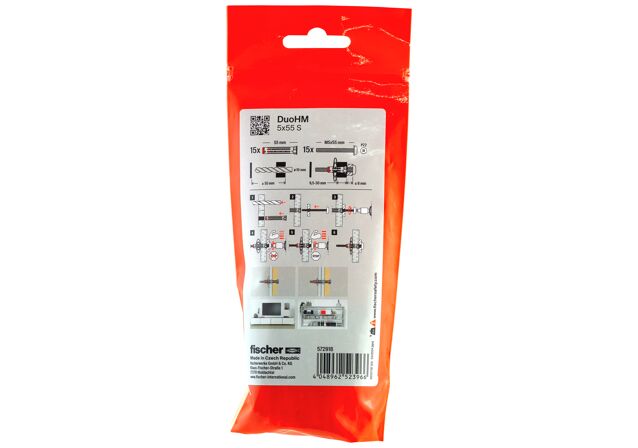 Confezione: "DuoHM 5x5 S tassello con vite impronta PZ"