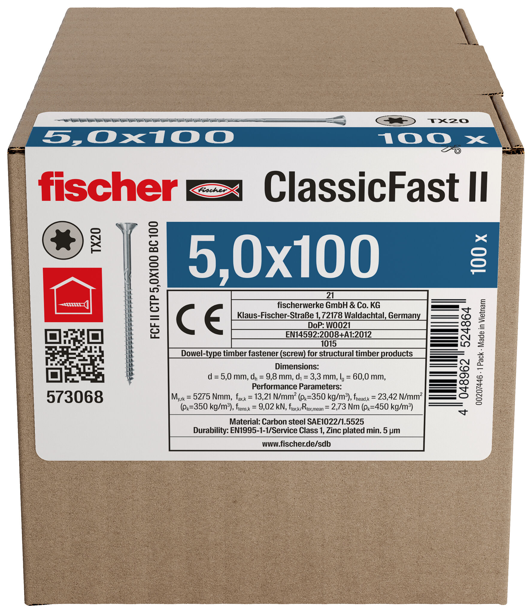 Confezione: "ClassicFast FCF II CTP 5,0 x 100 BC"