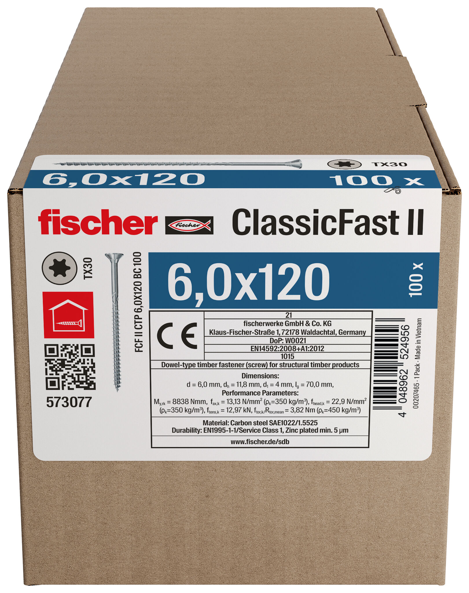 Confezione: "ClassicFast FCF II CTP 6,0 x 120 BC"