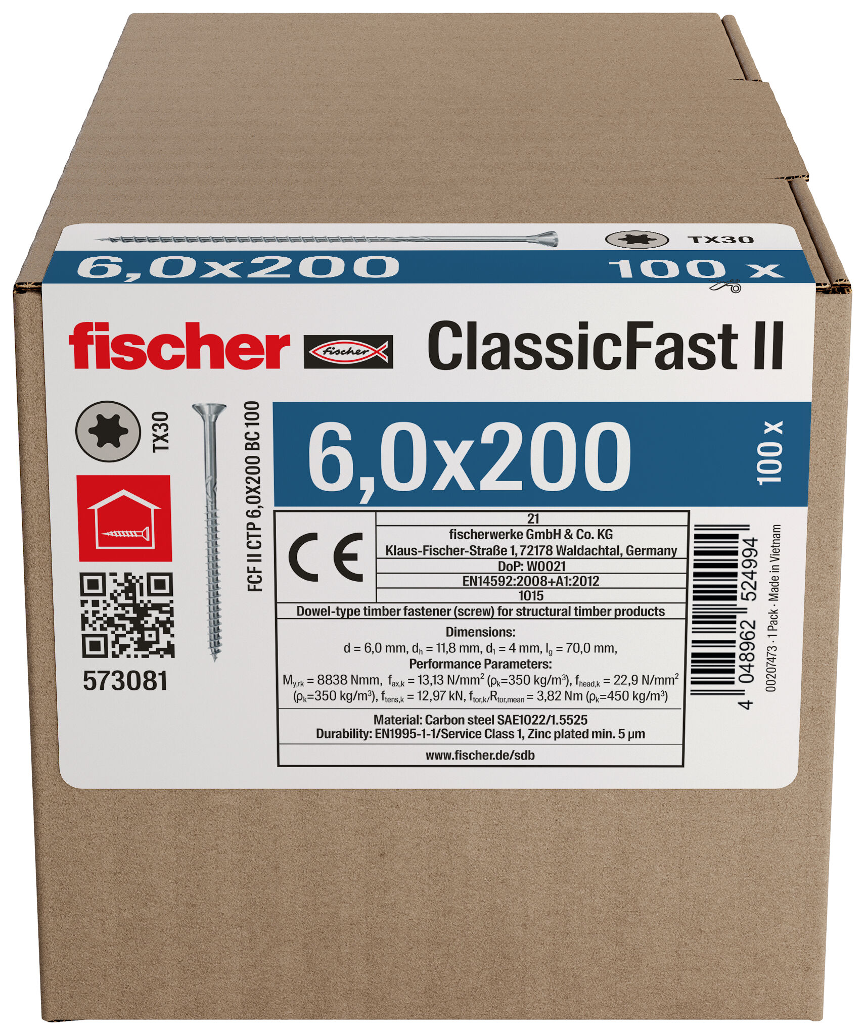 Confezione: "ClassicFast FCF II CTP 6,0 x 200 BC"
