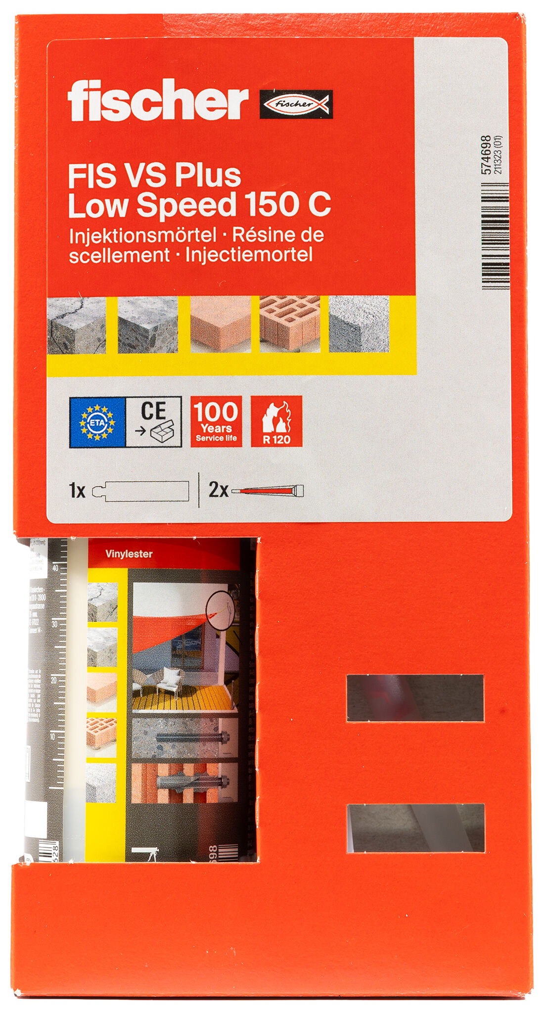 Packaging: "fischer Résine à injection FIS VS Plus 150 C"