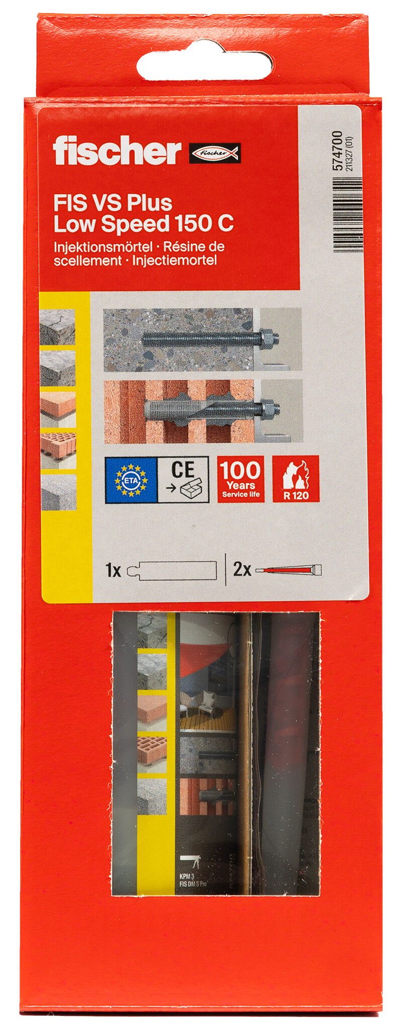 Packaging: "fischer Injectiemortel FIS VS Plus 150 C (met eurohole)"