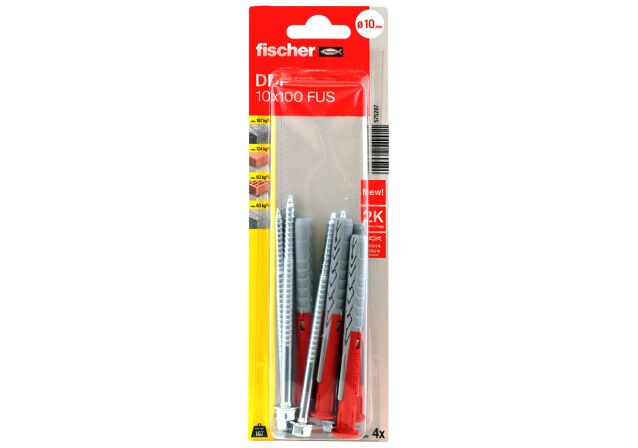 Packaging: "fischer Dot and Dab fixing DDF 10 x 100 FUS K"