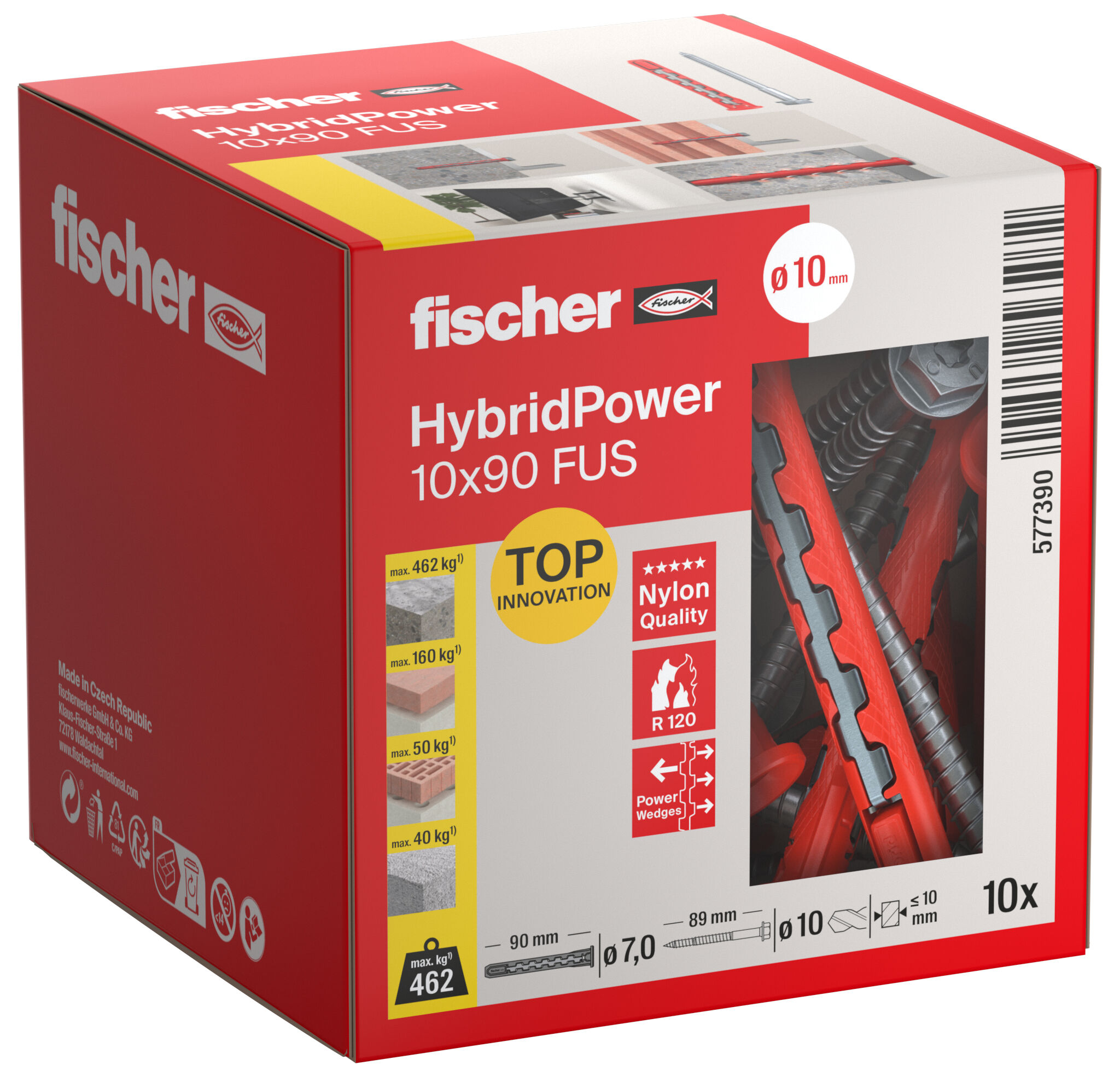 Verpackung: "fischer HybridPower 10 x 90 FUS (10)"