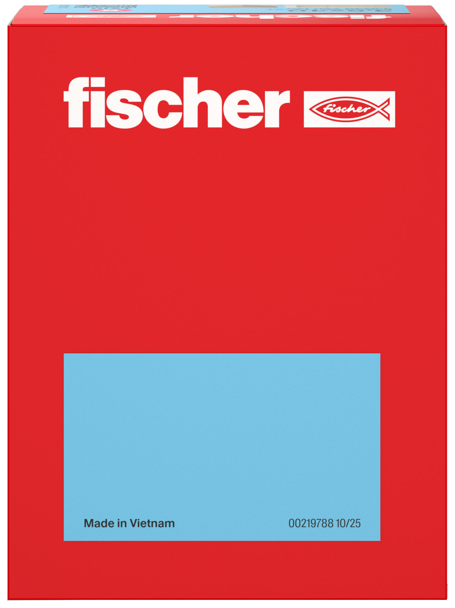 Packaging: "fischer MDF plate screw FDF-ST 3.5 x 45 YZP 130, countersunk head, TX drive, part thread, yellow passivated"
