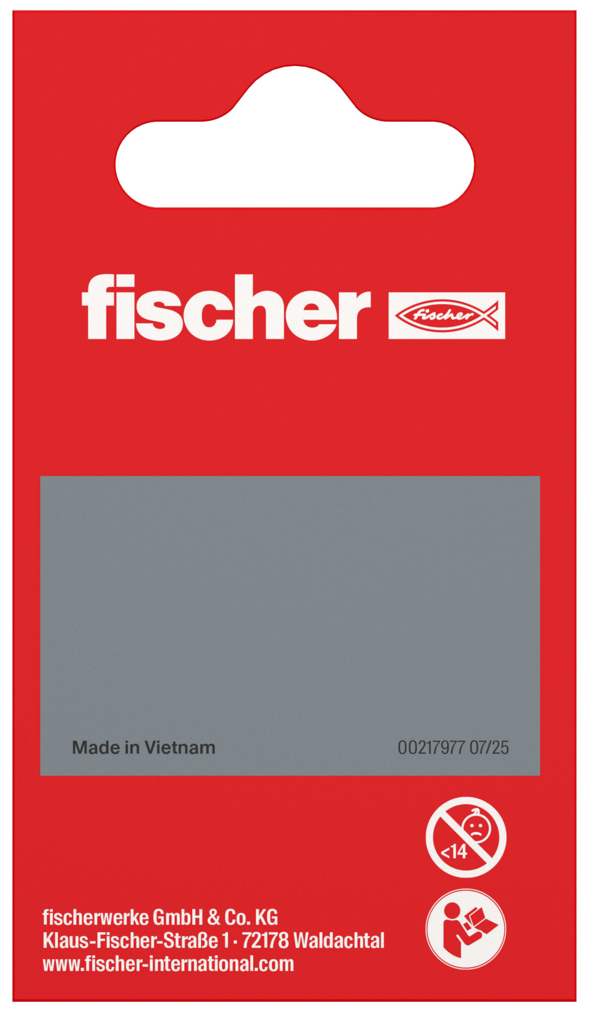 Packaging: "Parafuso para aglomerado fischer PowerFast FPF II CTF 3,0 x 16 A2 110, cabeça escareada, encaixe TX, rosca completa, aço inoxidável A2"