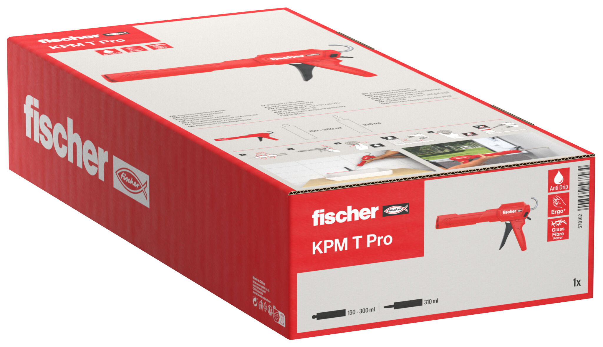Packaging: "fischer KPM T Pro injectiepistool tot 310 ml"