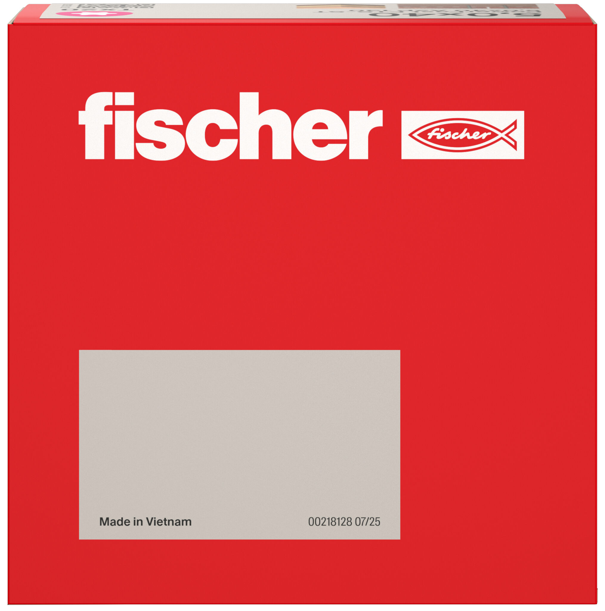 Packaging: "fischer terrace screw FTS-ST 5.0 x 40 130, countersunk head, TX drive rive, part thread, stainless steel A2"