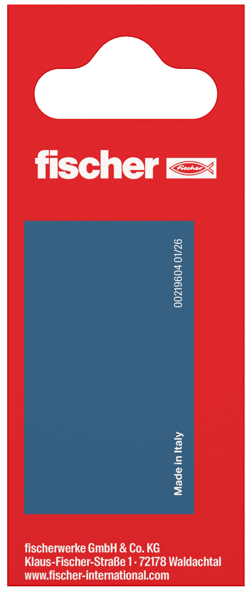 Packaging: "fischer chipboard screw PowerFast FPF II CTF 3.5 x 12 BC 30, countersunk head, TX drive, full thread, blue passivated"
