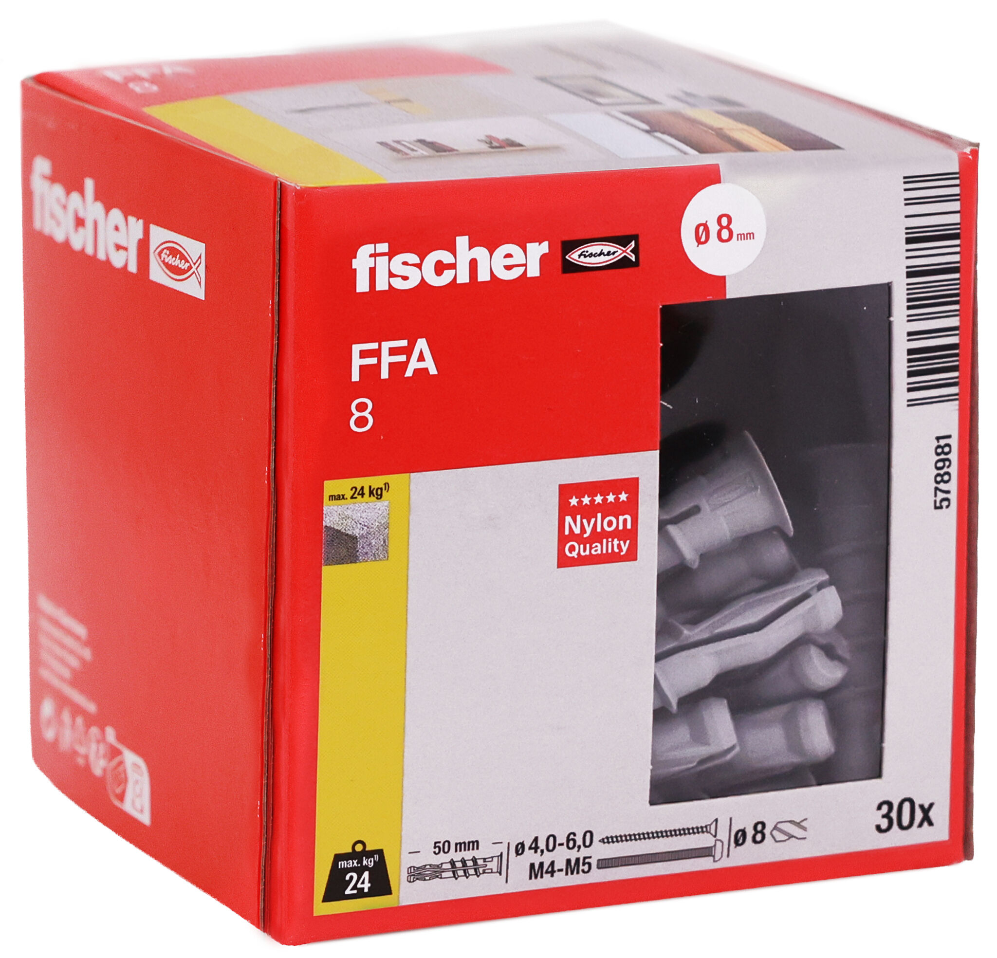 Packaging: "Βύσμα πορομπετόν fischer FFA 8"