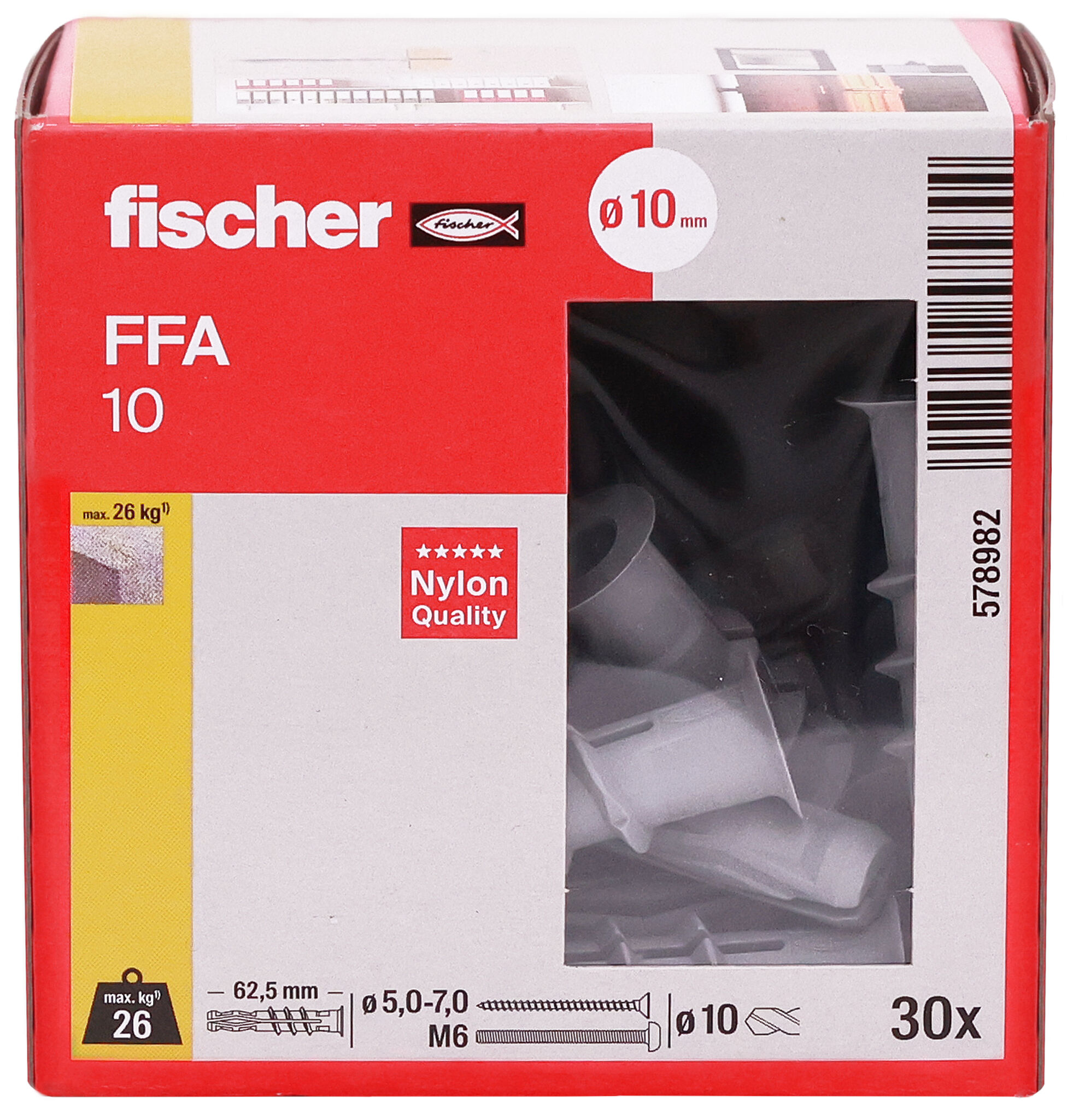 Packaging: "Βύσμα πορομπετόν fischer FFA 10"