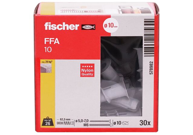Packaging: "Βύσμα πορομπετόν fischer FFA 10"