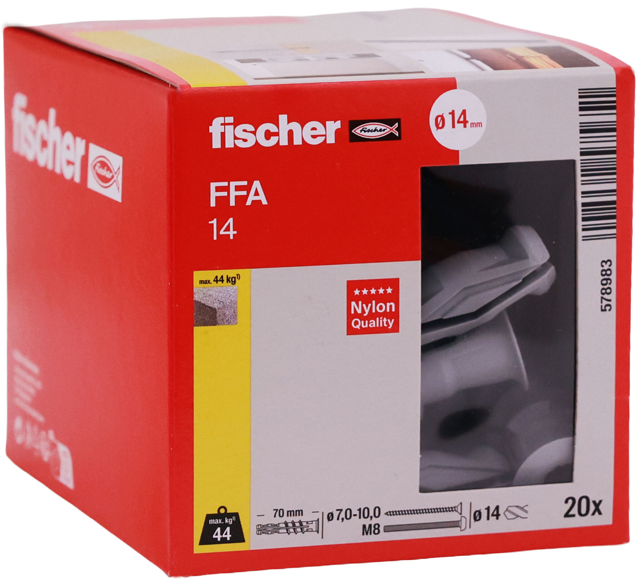 Packaging: "Βύσμα πορομπετόν fischer FFA 14"