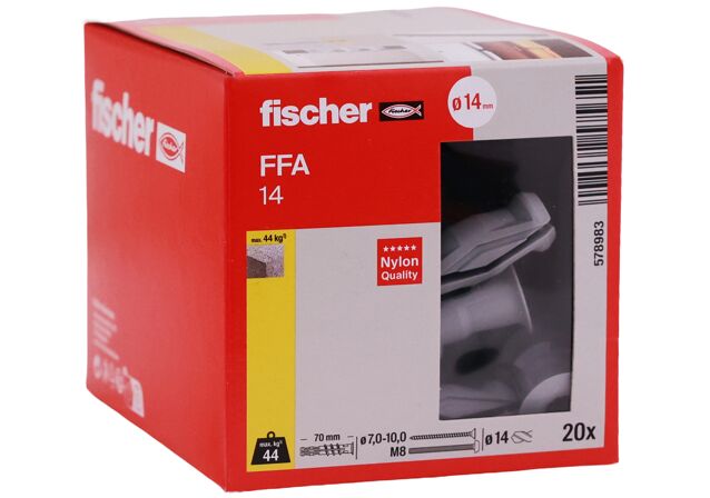 Packaging: "Βύσμα πορομπετόν fischer FFA 14"