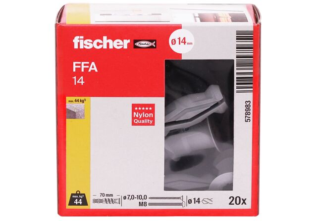 Packaging: "Βύσμα πορομπετόν fischer FFA 14"