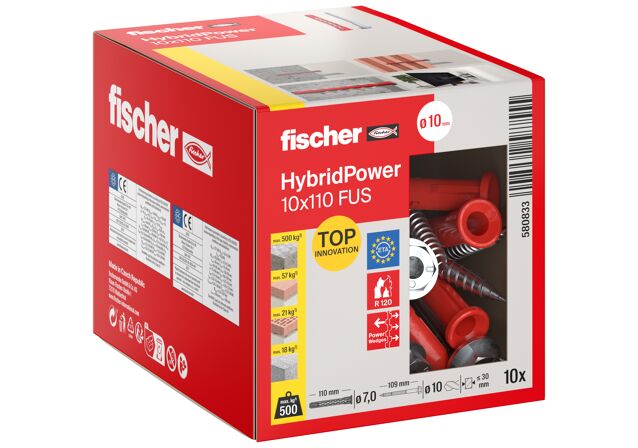 Packaging: "fischer HybridPower 10 x 110 FUS (10)"
