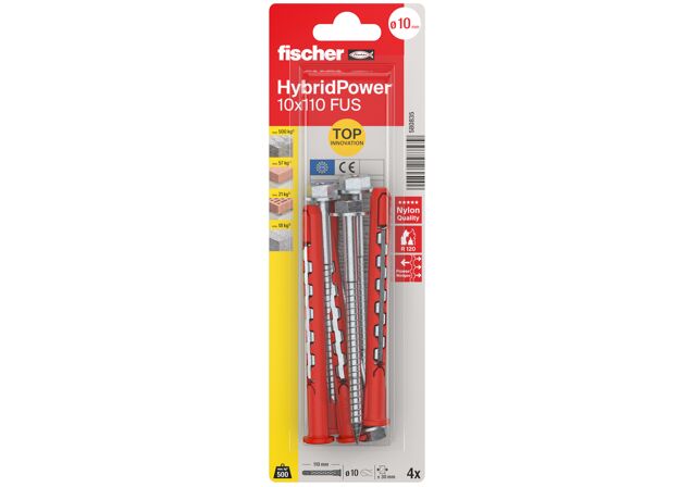 Packaging: "fischer HybridPower 10 x 110 FUS K"