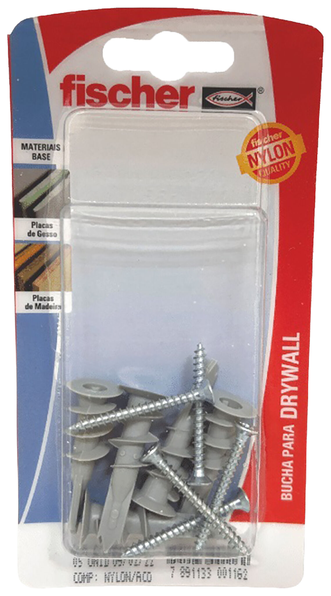 Packaging: "fischer Bucha Universal FU 6 x 35 SK com parafuso"