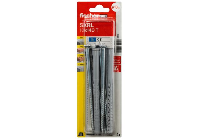 Packaging: "fischer Frame fixing SXRL 10 x 140 T zinc-plated steel"