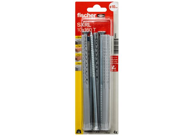 Packaging: "fischer Frame fixing SXRL 10 x 160 T zinc-plated steel"